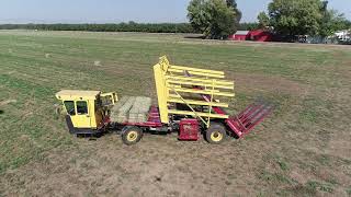 Stacking Alfalfa Hay in Northern California New Holland Bale Wagon Drone View 🐄🐴