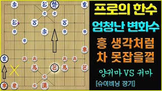 [프로의 한수] 생각처럼 쉽게 차를 잡을 수 없을걸요???     (슈이비닝 장기)