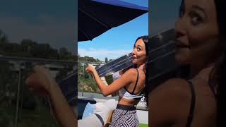Pouring 100 GALLONS of water on my daddy 🤭 #shorts