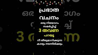 ഈ രാവിലെ നിങ്ങളുടെ നിയോഗം പറഞ്ഞു ധ്യാൻ ക്കൂ സാധിക്കും #prayer #bible #shortsvideo #ytshorts #shorts