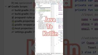Convert Java Code To Kotlin | #AndroidStudio #JavaToKotlin