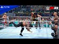 WWE 2K23 - Cody Rhodes & Seth Rollins vs. The Rock & Roman Reigns - WrestleMania XL | PS5™ [4K60]