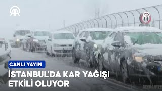 İstanbul'da kar yağışı etkili oluyor