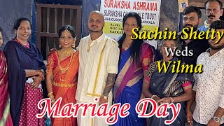 Sachin Shetty Weds Wilma Marriage Day Celebration in Suraksha Ashrama Karkala - Lunch Party