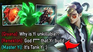 I Broke Master Yi with this 6000 HP Tank Build (AND IT TILTS THE ENEMY TEAM)