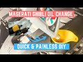 How to DIY Oil Change on Maserati Ghibli / Quattroporte V6 (2014+)