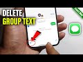 How To Delete Group Text On iPhone