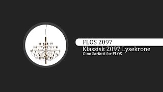 Flos 2097 lysekrone af Gino Sarfatti i Krom - Designovation.dk