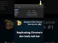 How to code Chrome's devtools tabs bar in HTML, CSS, JavaScript | Web Dev Quickie #1