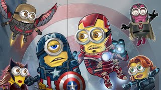 Avengers Assemble VS Minions Assemble Reverse Comparison