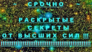 ✔ *АрхиСРОЧНО* « Важные сведения от Высших Сил ! »