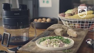 ProMix Hand blender: Delicious Salad Olivier in seconds with the Cube Cutter | Philips