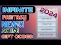 INFINITE FANTASY M NEW ACTIVE GIFT CODES 2024 💯💯 LEGIT | CTA OFFICIAL