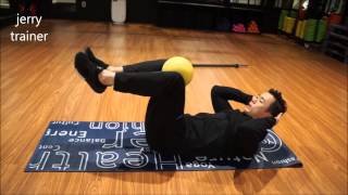 공 하나로 뱃살 완전 정복!!! #58 medicine ball circle crunches [ jerrytrainer ]