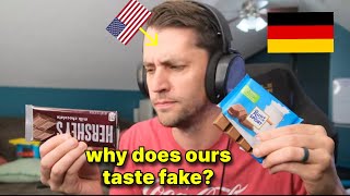 American tries German Chocolate (Ritter Sport) for the first time