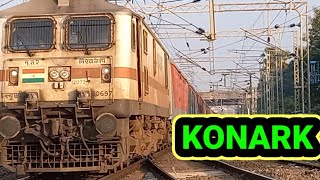 CSTM - BBS KONARK EXPRESS VERY HIGH SPEED FULLY ACCELERATED NEAR N.A.D. VISAKHAPATNAM