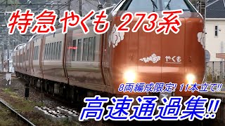 【高速通過！】273系 特急やくも 8両編成限定