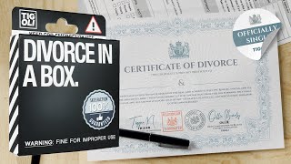 Divorce in a Box – The Ultimate Funny Gag Gift for Breakups & Divorce Parties!