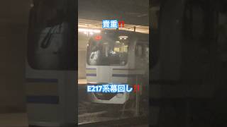 字幕あり！貴重なE217系の幕回し‼️ 素材が欲しい方はコメント欄へ！ #e217系