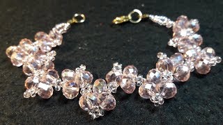 Elegant Crystal and Charm Bracelet ... Class # 64 !!!