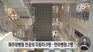 제주대병원 전공의 지원자 0명‥한라병원 2명