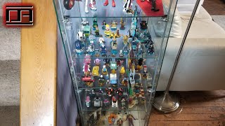 IKEA DETOLF Glass Display Case Adding Additional Extra Shelves with Rope Wire Clamps DIY