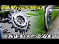 POWER ROTARY SCISSORS + EGO attachment ~ Maruyama ~ IDECH ~ RECIPROCATOR ~ lawn blade ~ FIRST MOW!