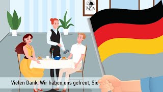 RESTAURANT - Easy German Conversation in the Restaurant - German for Beginners