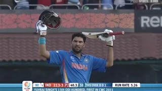 Yuvraj Singh 113 vs West Indies CWC 2011 Extended highlights