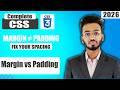 Margin vs Padding in CSS | Css tutorial for beginners | Css Full course
