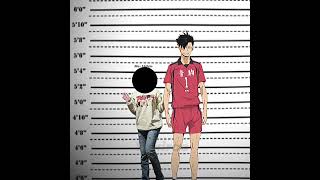 Seeing my height compared to haikyuu characters || #edit #youtubeshorts #haikyuu