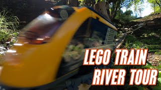 Lego Train - High Speed Mountain River Tour And Crashes