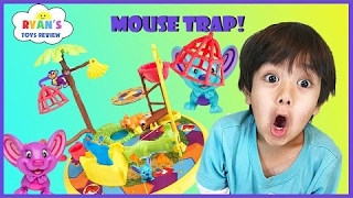 Family fun game for kids Mouse Trap Egg surprise Toys Challenge Ryan ToysReview NEW