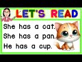 Reading Lesson for Kinder, Grade1 | Practice Reading | Reading Lesson for Kids | Beginners