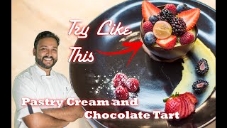 [Simple] Pastry Cream With Chocolate Tart Easy Way-മലയാളം.