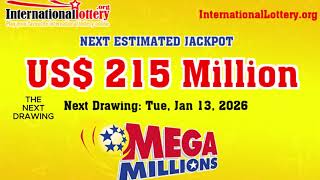 Mega Millions lottery result on January 09, 2026 - Jackpot is $215 million now