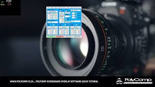 Polycomp scoreboard Overlay software quick tutorial