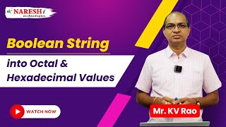 Python Boolean | Boolean String into Octal & Hexadecimal | NareshIT