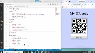QR code generator html5, css and Javascript tutorial. #webdesign #beginnerprojects @moodstem