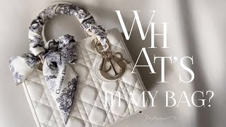 vlog.11｜What's in my bag?｜東京秘書OLの休日バッグの中身｜お仕事バッグよりもさらにコンパクトに｜レディディオール