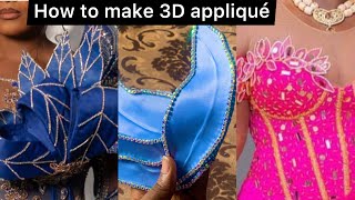 How to make a 3D appliqué so fast