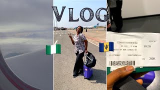 Short Relocation Vlog/Moving from Nigeria to Barbados ,My dad SURPRISED me with a FIRST CLASS