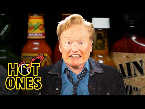 Conan O'Brien Needs a Doctor While Eating Spicy Wings Hot Ones