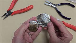 50 ~ Shell Pendant ~ Pinch Bail ~ Easy Tutorial ~ DIY