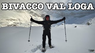 Prima escursione sulla neve a -10 gradi - Bivacco ValLoga