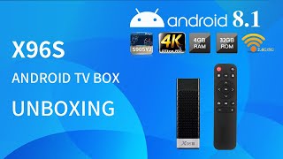 2020 New arrival tv stick X96s amlogic S905Y2 android 8.1 smart tv box