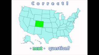 Interactive United States Map Quiz - Correct Colorado Location