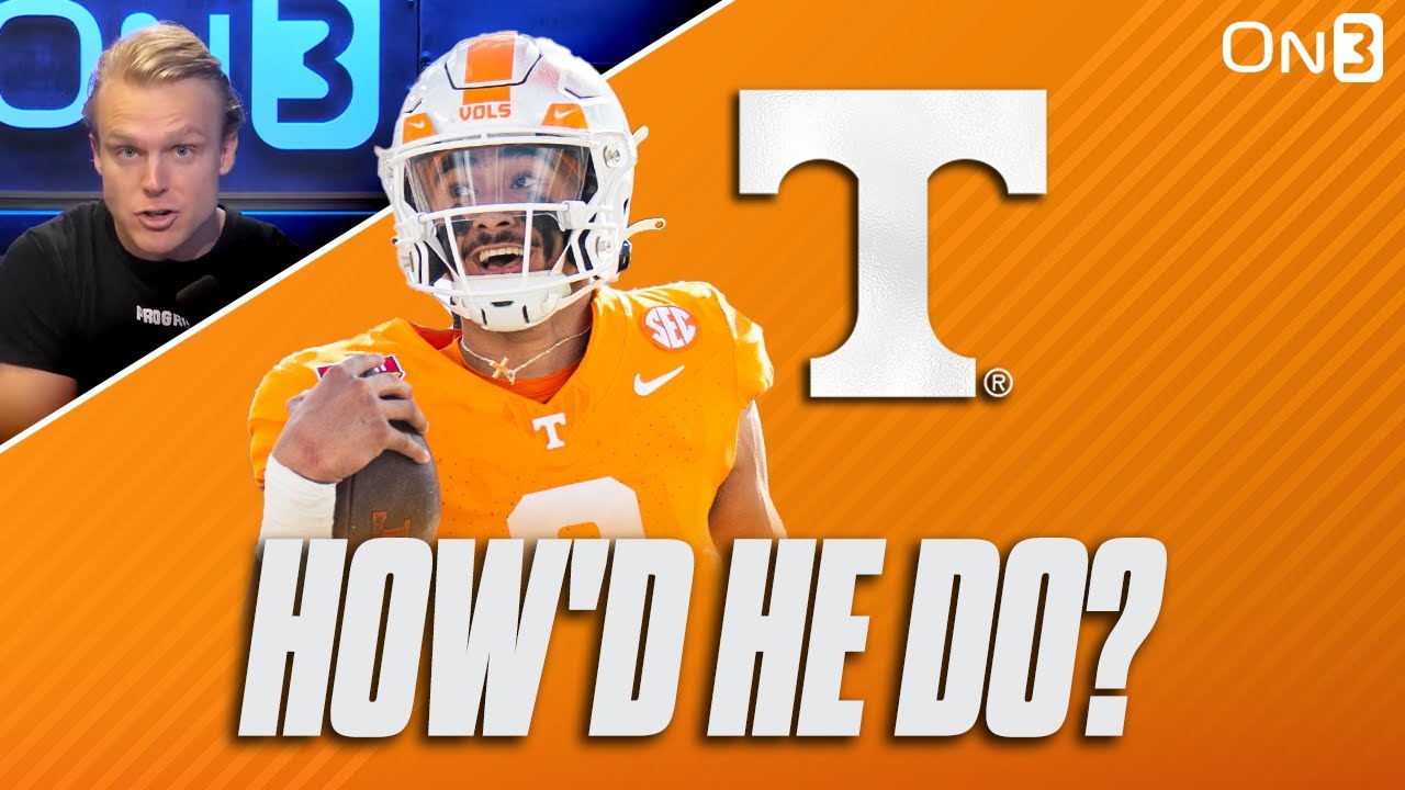 Tennessee Vols QB Nico Iamaleava SHINES Vs Iowa In First Start | What ...