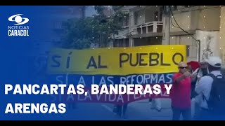 Así fueron las movilizaciones en diferentes ciudades de Colombia a favor del presidente Petro