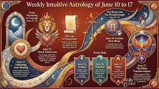 Weekly Intuitive Astrology of June 10 to 17 ~ Wow! Powerful Venusian Energies and Gemini New Moon
